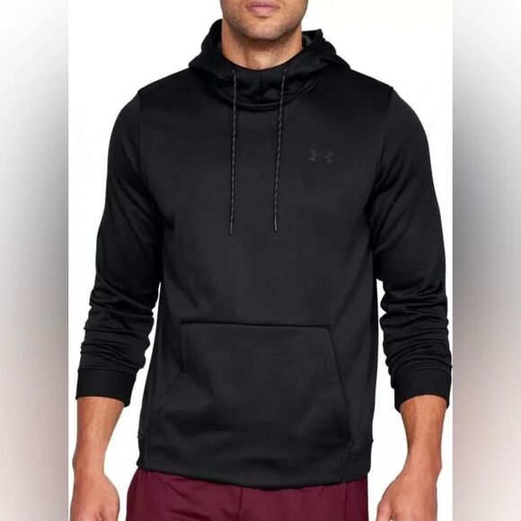 Under Armour mens black Fleece Hoodie Size: Medium NWT - Picture 1 of 7